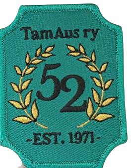 TamAus ry 52-vuotta vuosijuhlamerkki